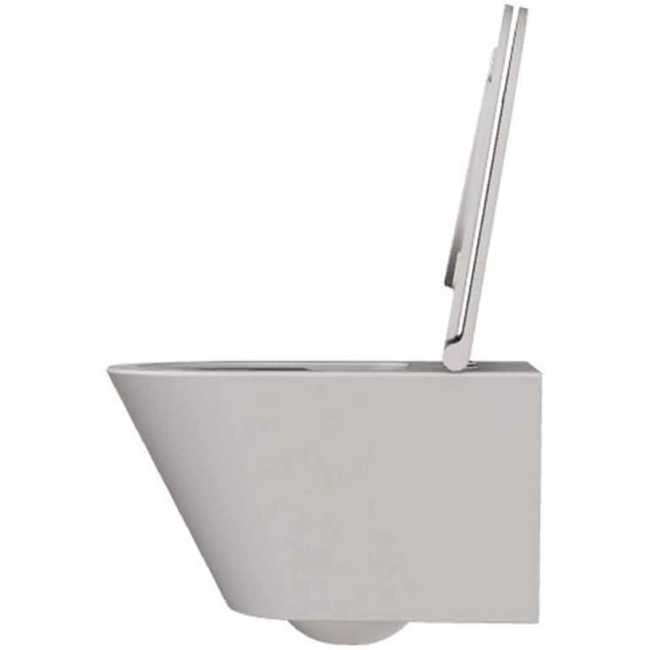 Lavabo Forma væghængt toilet, uden skyllekant, mat grå