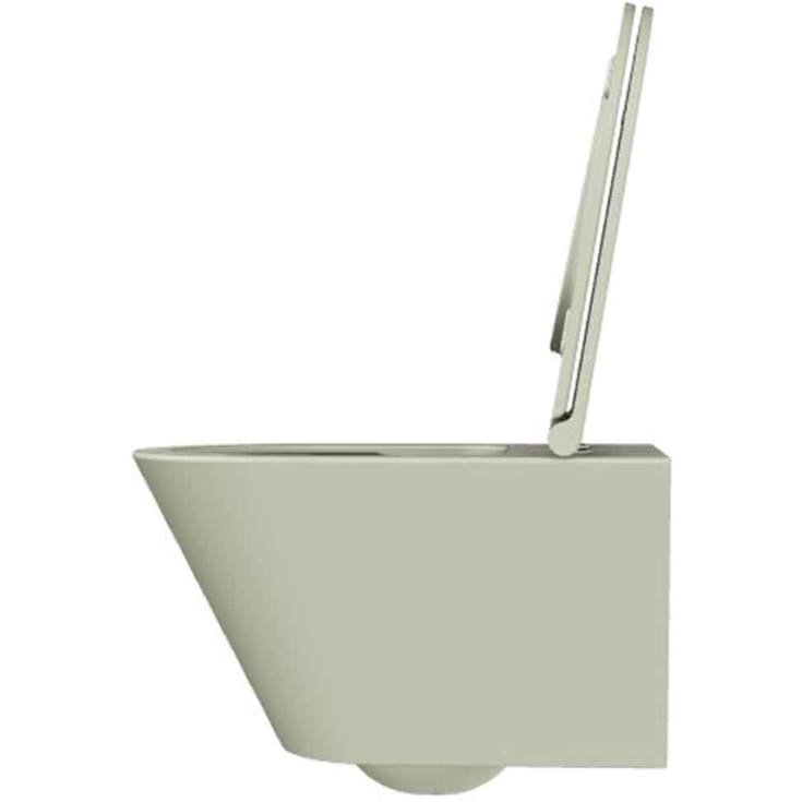 Lavabo Forma væghængt toilet, uden skyllekant, mat grøn