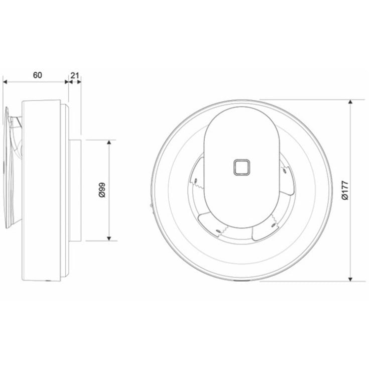 Pax komplet ventilationspakke, Ø100mm, hvid