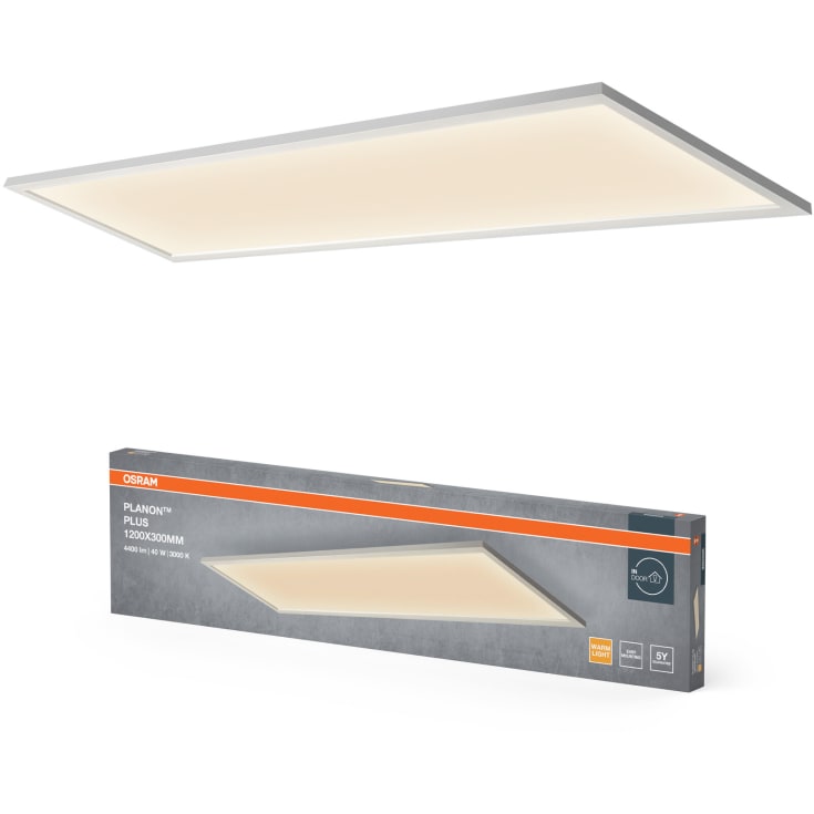 Osram Planon Plus panel, 120x30 cm, 3000K, 36W