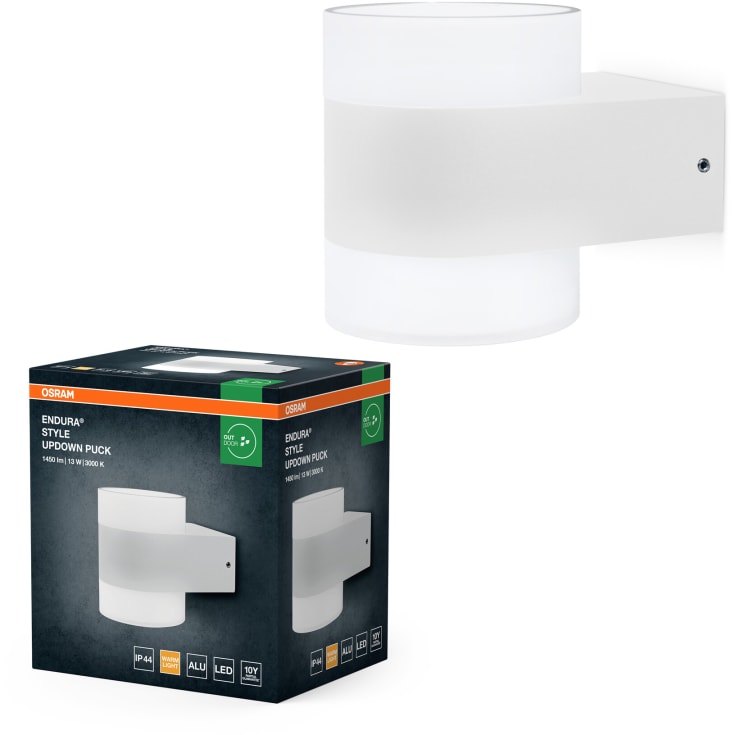 Osram Endura vägglampa utomhus, vit
