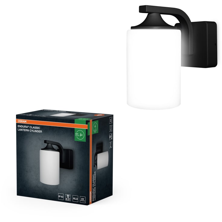 Osram Endura Lantern udendørs væglampe, sort