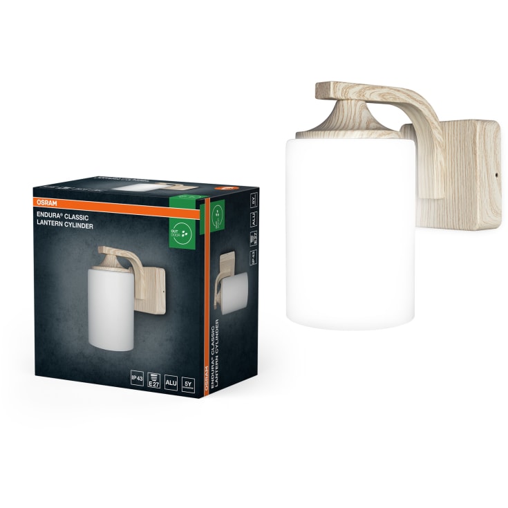 Osram Endura Lantern utelys vegg, tre