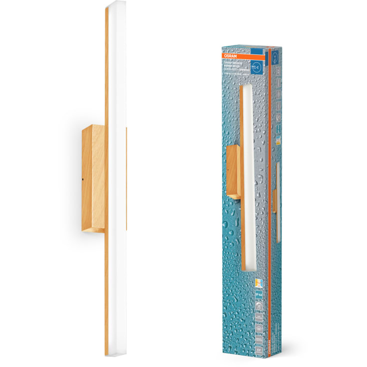 Osram Orbis spejllampe, 3000-4000K, træ