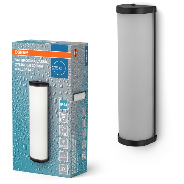 Osram Cylinder spejllampe, 32 cm, sort