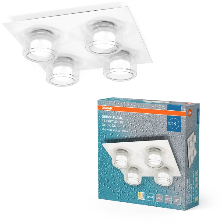 Osram Orbis Flame loftlampe, 3000-4000K, hvid