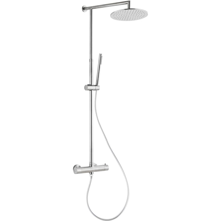 Zen Sanitary brusesæt, børstet rustfrit stål