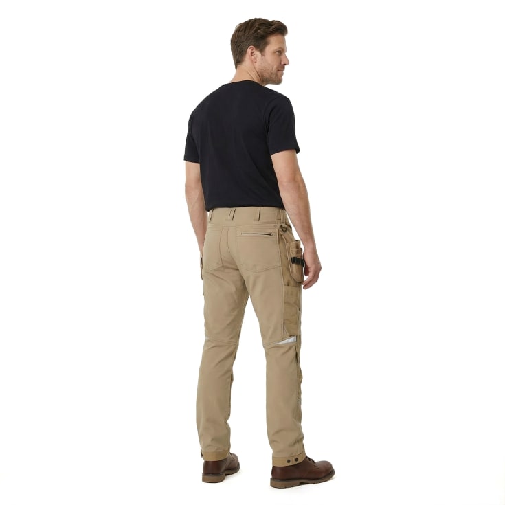 Kansas Evolve arbeidsbukse med 4-veis stretch, khaki, str. C56