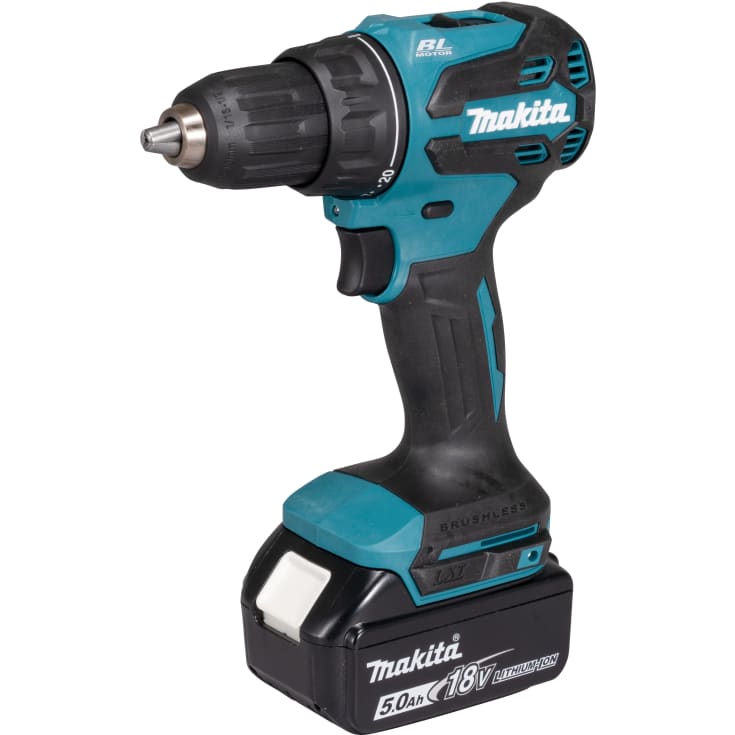 Makita bore-/skruemaskine DDF490RTJ, 2 x 18 V/5,0 Ah