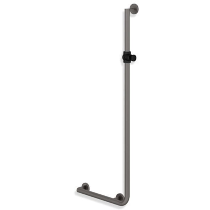 Hewi 900 L støttegreb/brusestang, 45x125 cm, venstre, mat grå/sort