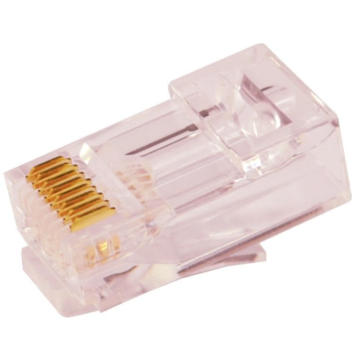 Simply45 RJ45 Pass-Through CAT6A rød UTP uskærmet, 100 stk