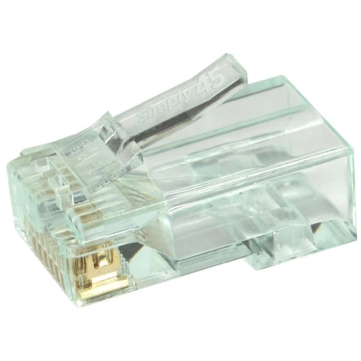 Simply45 RJ45 Pass-Through CAT6 Grøn UTP uskærmet, 500 stk
