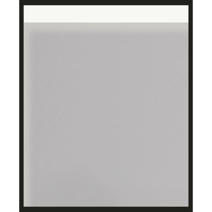 Kriss Aura speil med lys, duggfri, 80x60 cm, sort