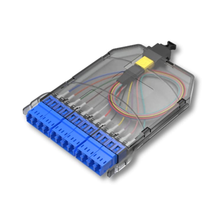 MPO/M-6 LC duplex kassette SM low loss method A Lan-optic DLC6