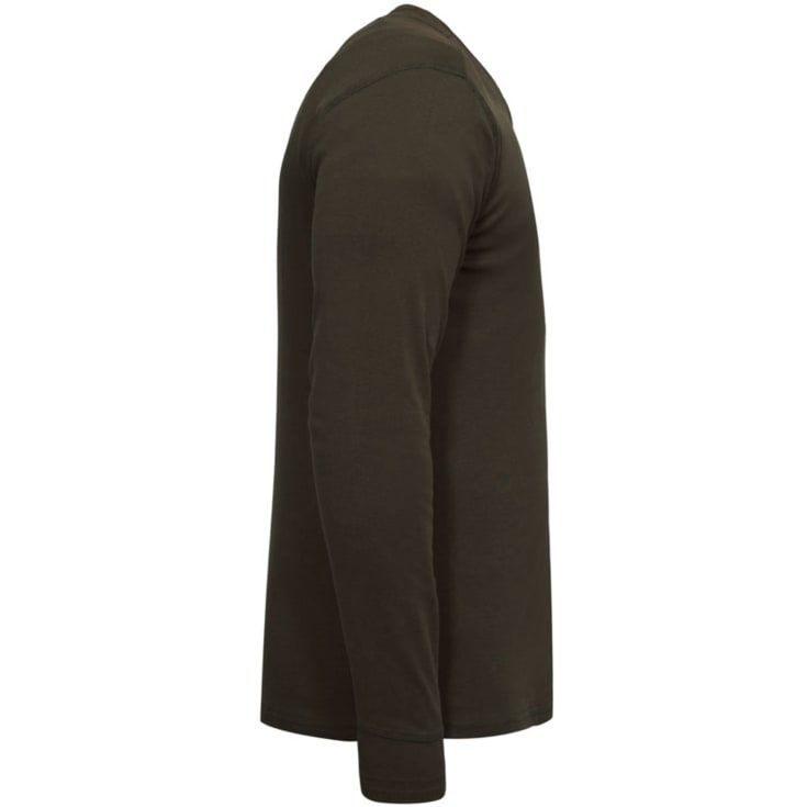 Engel Extend langærmet Grandad T-shirt, Forest green, L