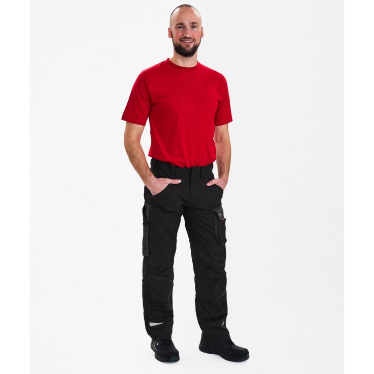 Engel Galaxy arbejdsbukser, Sort/Antracitgrå, 92