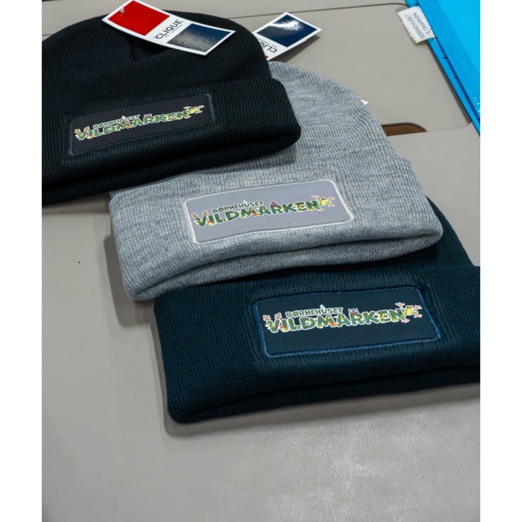 Clique Hubert Patch strikhue, Sort, ONESIZE