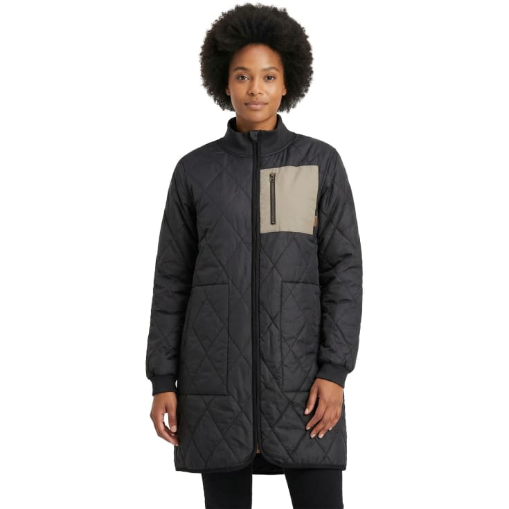 Westborn lang dame termojakke, Black, XL