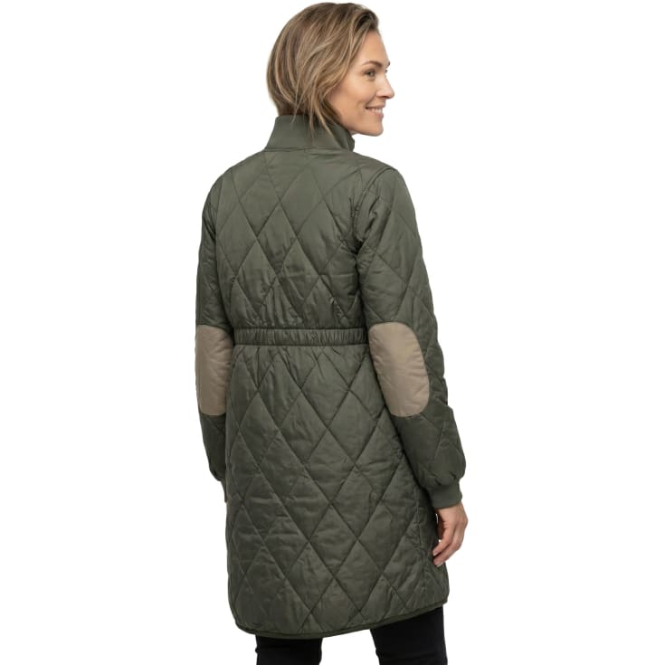 Westborn lang dame termojakke, Dusty Olive, M