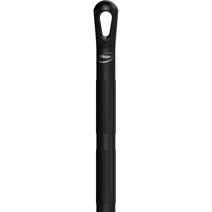 Vikan hygiejnisk skaft i plast med gevind, sort, Ø32 mm, 1500 mm