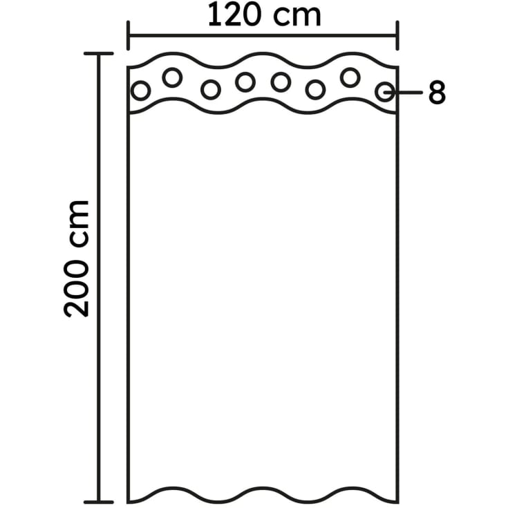 Kleine Wolke Kito badeforhæng, 120x200 cm, hvid