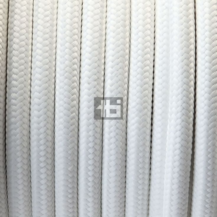 100 meter Stofledning 2x0,75 hvid, S100