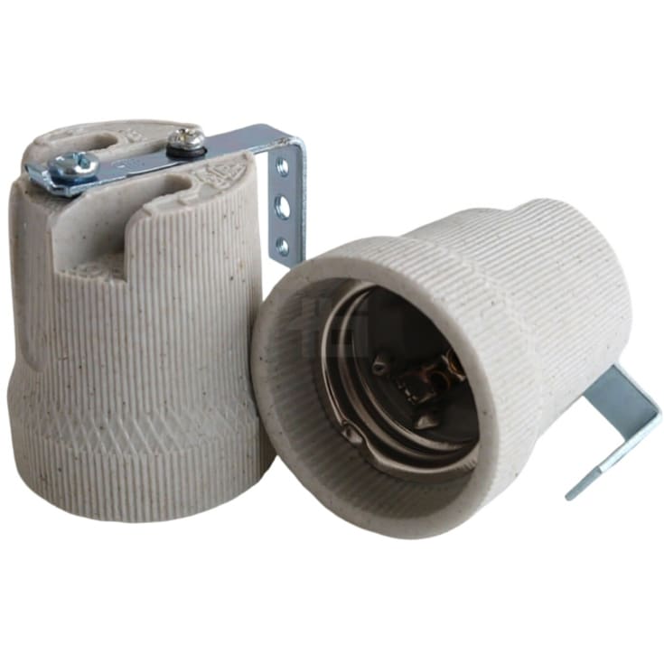 25 stk Fatning E27 med vinkelbøjle og jord