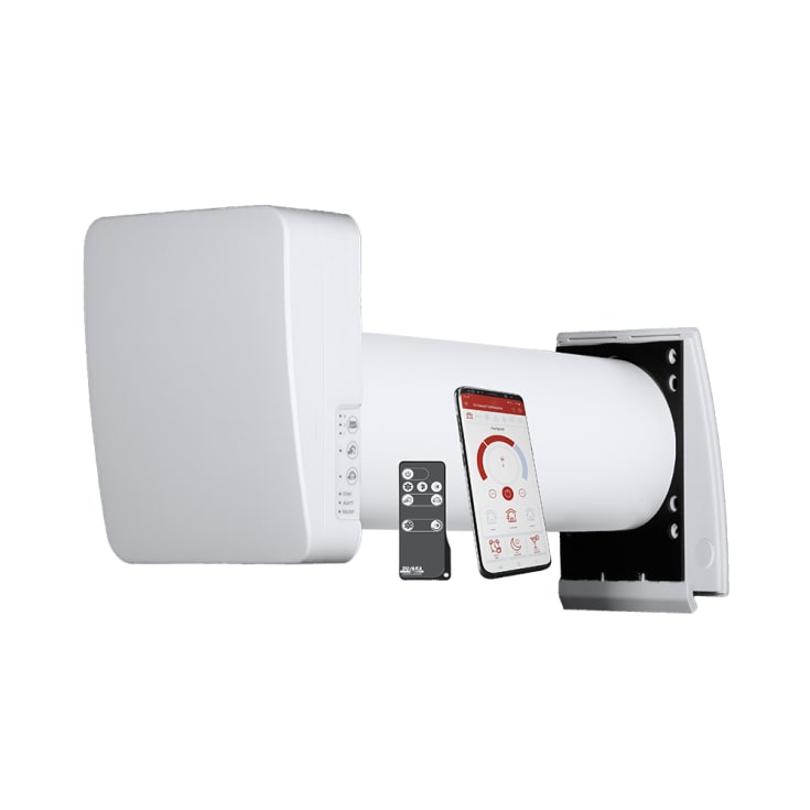 Duka One S6 ventilator med varmegenvinding, Ø160 mm, wifi, hvid