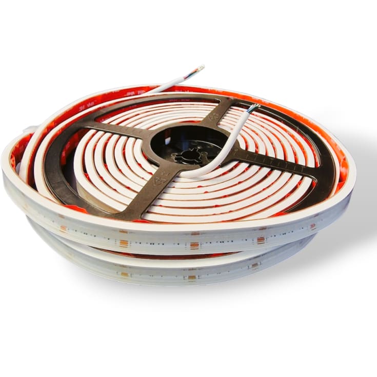HiluX RGBW COB LED Strips 24V RGB+3000K CRI90+, 5M IP67