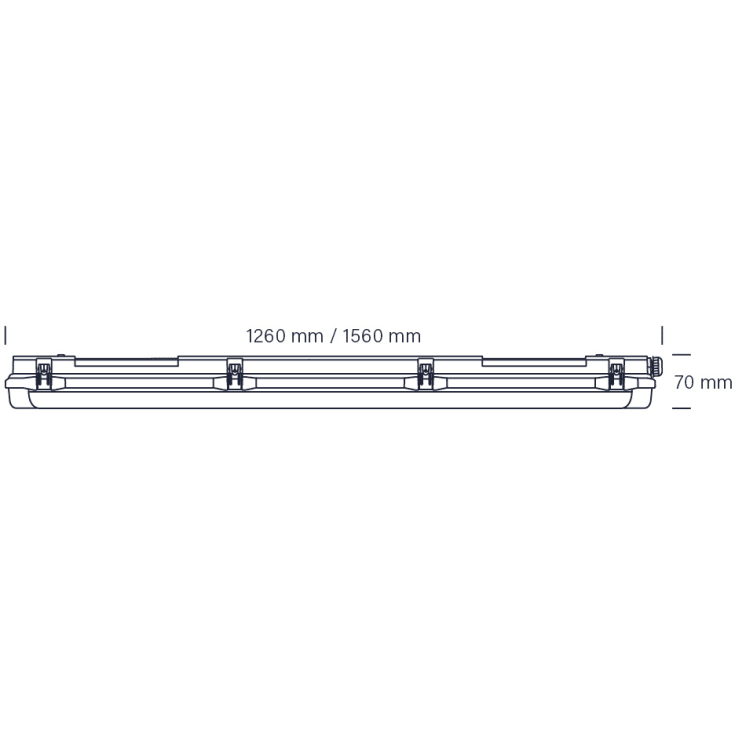 ECOtech Indutriarmatur 4000K 1500MM IP65