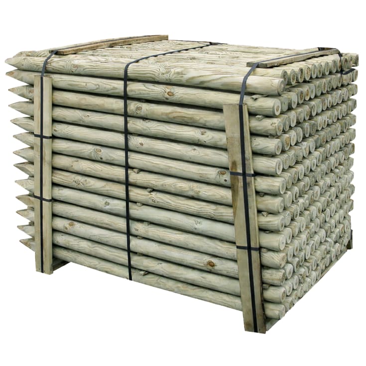 NSH træpæl 7 x 200 cm, rund, trykimprægneret