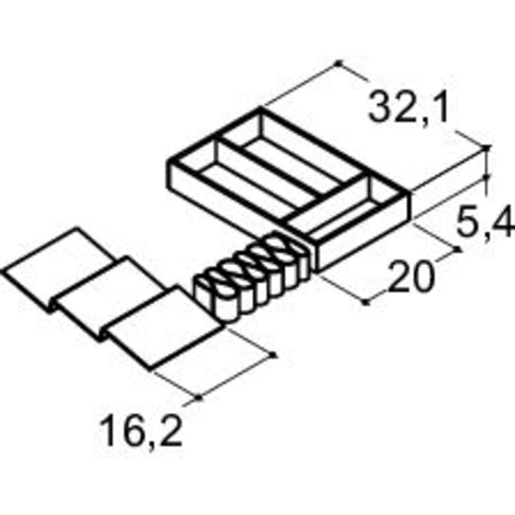 Dansani Luna møbelpakke, 121x45,5 cm, brun eg