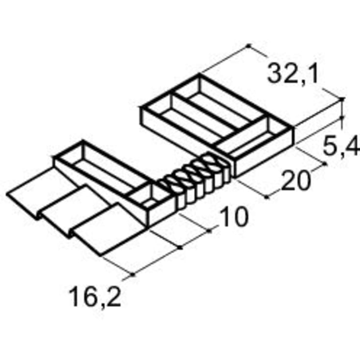 Dansani Luna møbelpakke, 121x45,5 cm, mat hvid