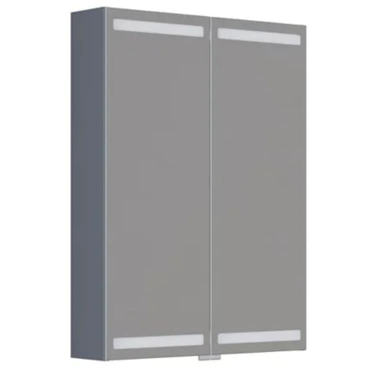 Dansani Luna Level spejlskab, 80x60 cm, mat grå