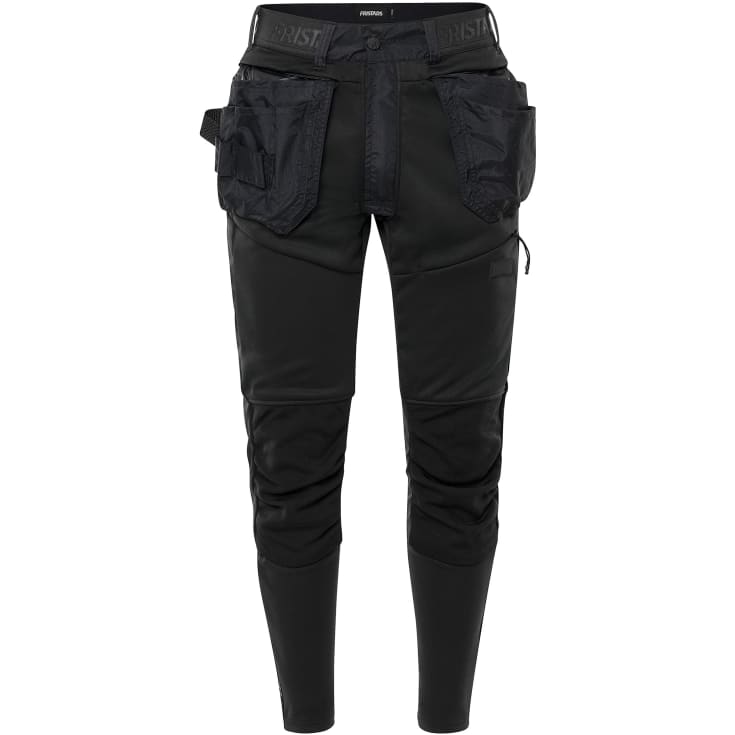 Fristads 2687 SSL håndværkerbukser med stretch, sort, str. XS