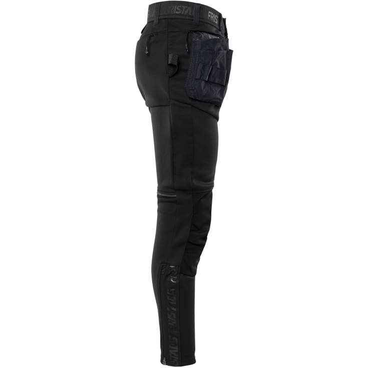 Fristads 2687 SSL håndværkerbukser med stretch, sort, str. XS