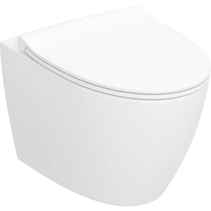 Ifö Spira Art væghængt toilet, uden skyllekant, rengøringsvenlig, hvid