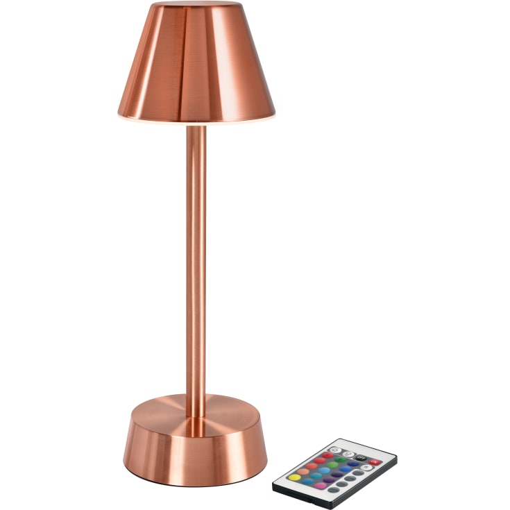 Duni Zelda genopladelig bordlampe, rosa guld
