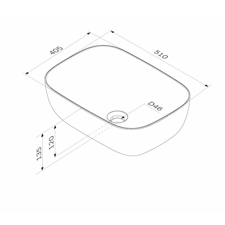 AM.PM Func håndvask, 51x40,5 cm, hvid