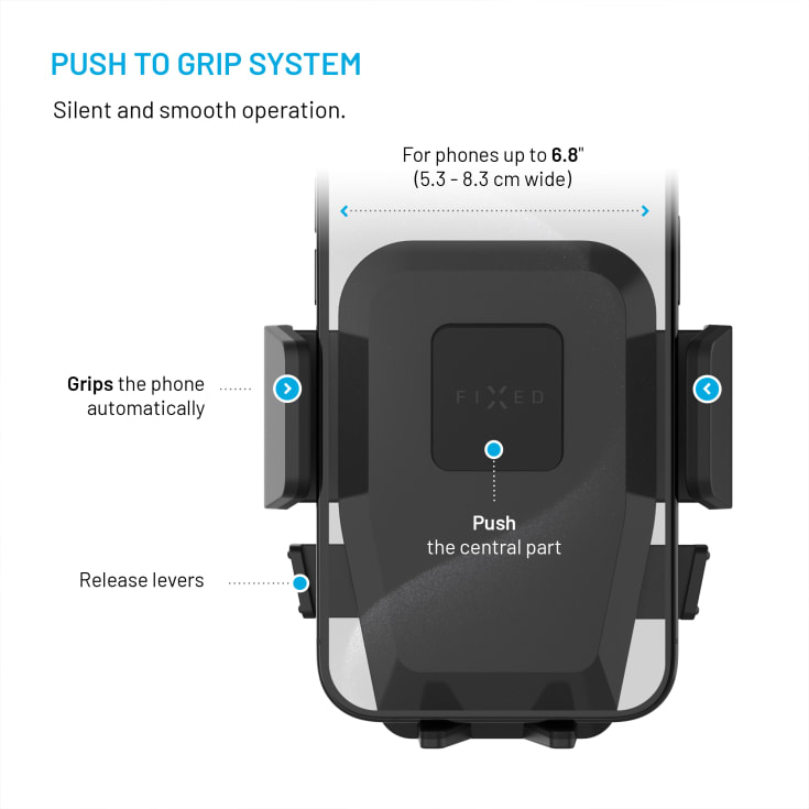 Fixed Iconiq Flex XL telefonholder til forrude eller instrumentbræt