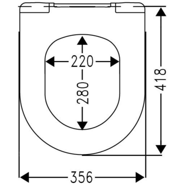 Nicobelli Nico Seat GB Nautic/Nordic toiletsæde, aftagelig, hvid