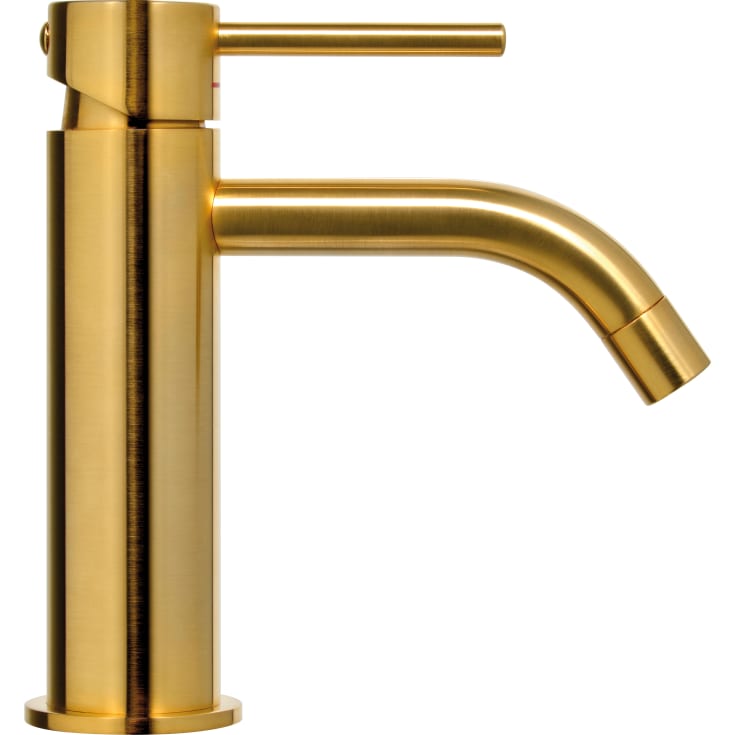 Nicobelli Light håndvaskarmatur, børstet messing