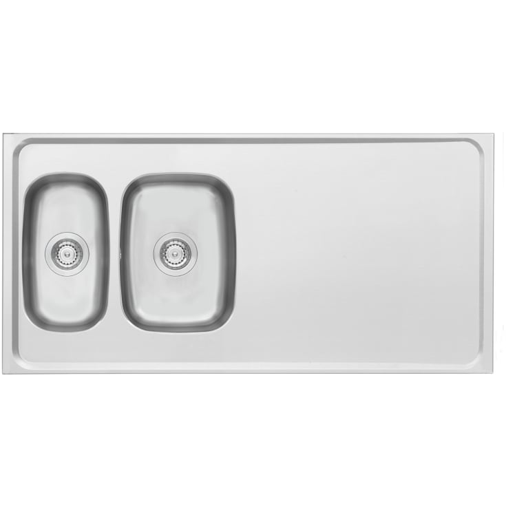 Contura Steel Classic køkkenbord, rustfri stål, 1220x610x160 mm