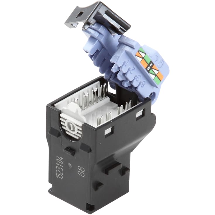 12 stk Actassi S-One RJ45 konnektor, Cat. 6, UTP