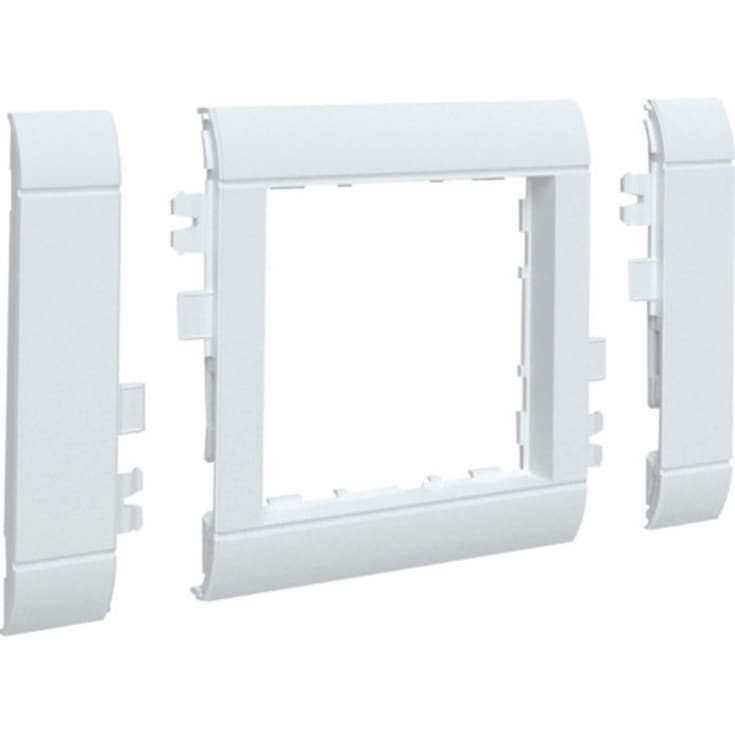 Ecoline ram 80mm RAL 9016, utan skrivfält, hålstorlek 55 x 55 mm
