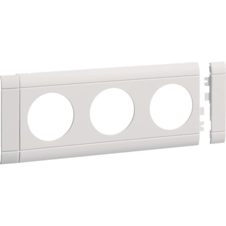 5 stk Ecoline deksel H=80mm, uten merking for trippelkontakt RAL9016