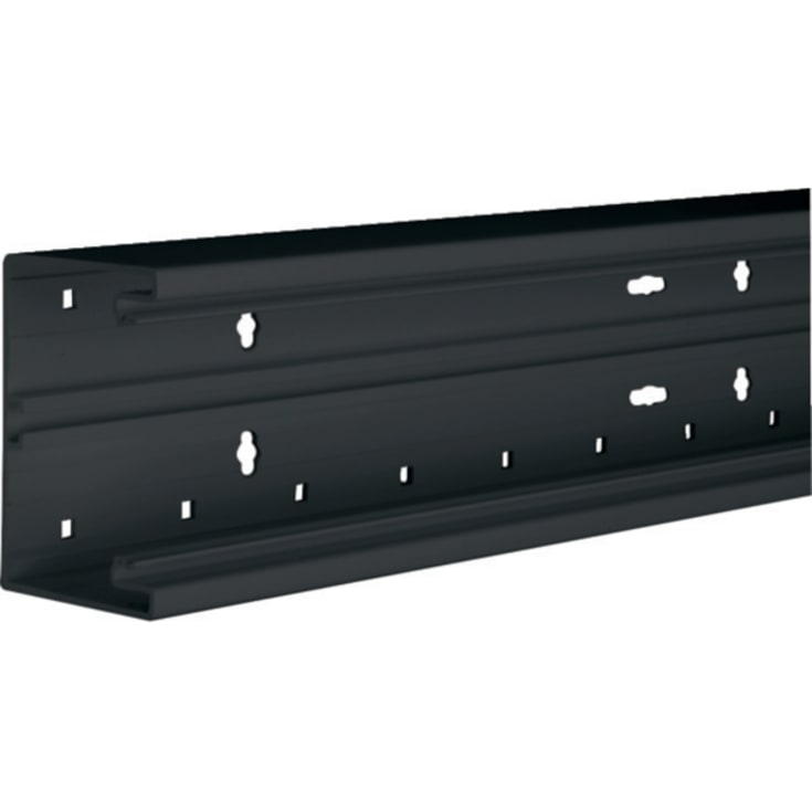8 meter Installationskanalbund BR65100 i plast 68x100mm RAL 9011