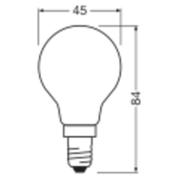 Ledvance Classic E14 kronepære, 2700K, 3,8W