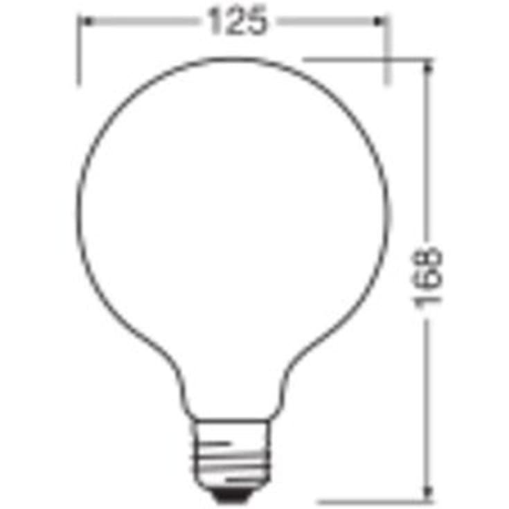 Ledvance E27 globepære, 6500K, 7,2W