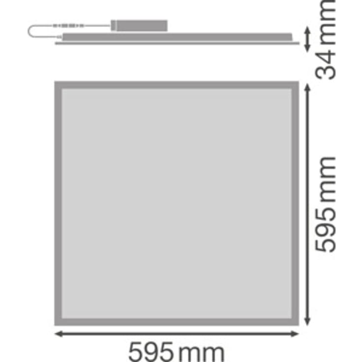 Ledvance Compact LED Panel, 60x60 cm, hvit